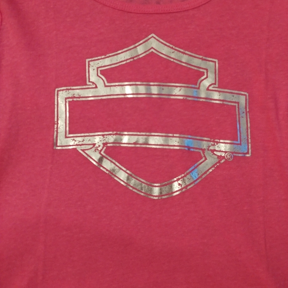 Harley Davidson Breast Cancer T-shirt. Size Med. Pink. - Picture 2 of 4